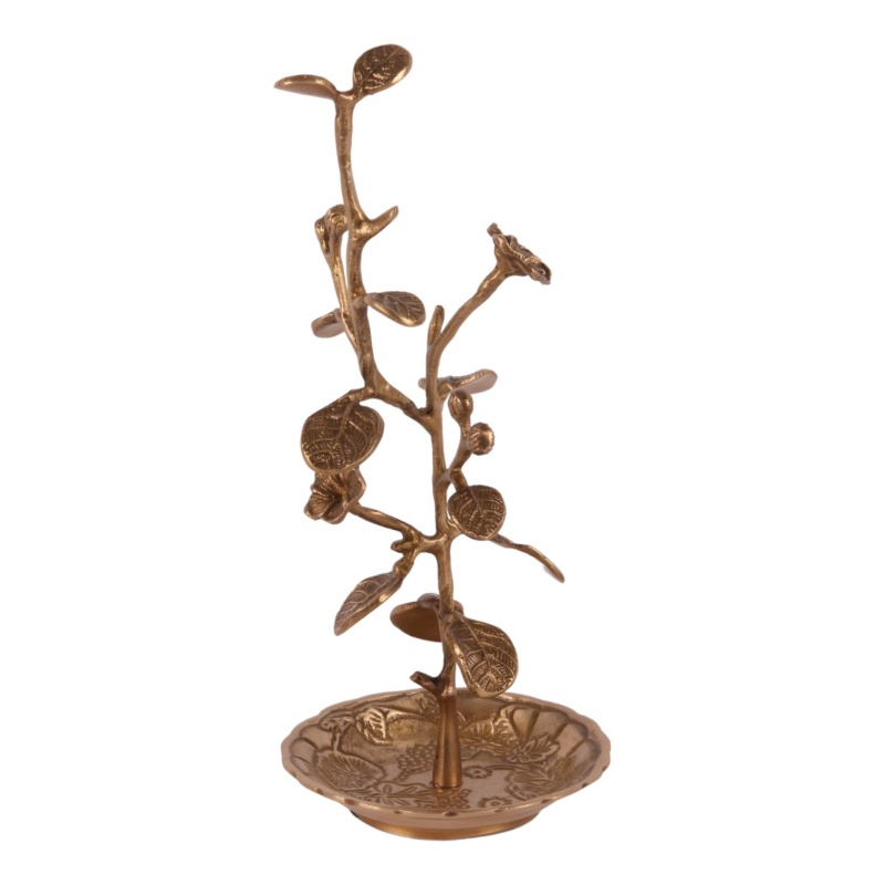 Présentoir à bijoux déco cuivre 25 cm
