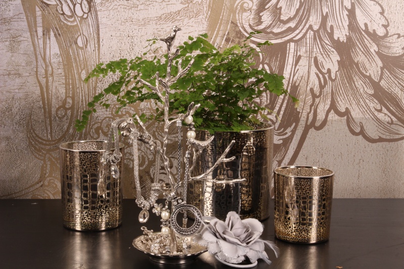 Présentoir à bijoux déco cuivre 19 cm