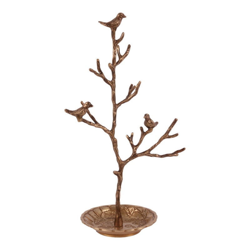 Présentoir à bijoux déco cuivre 19 cm