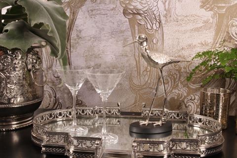 Opbergdoos Vogel koper 28 cm