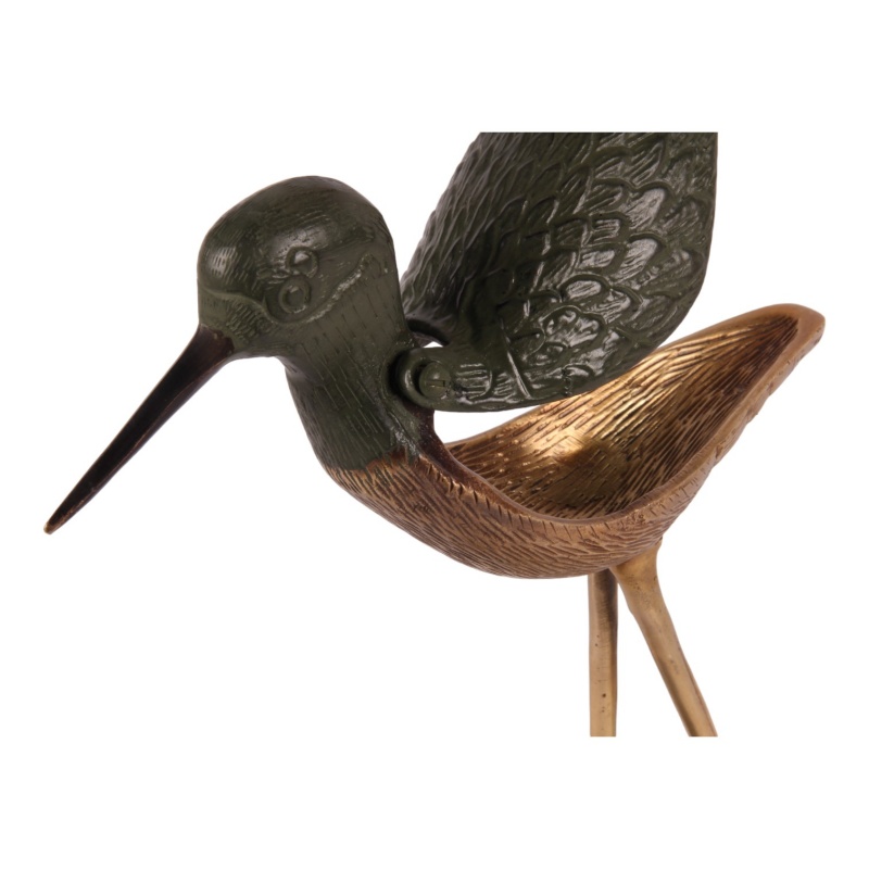 Boîte de rangement déco Oiseau cuivre 28 cm