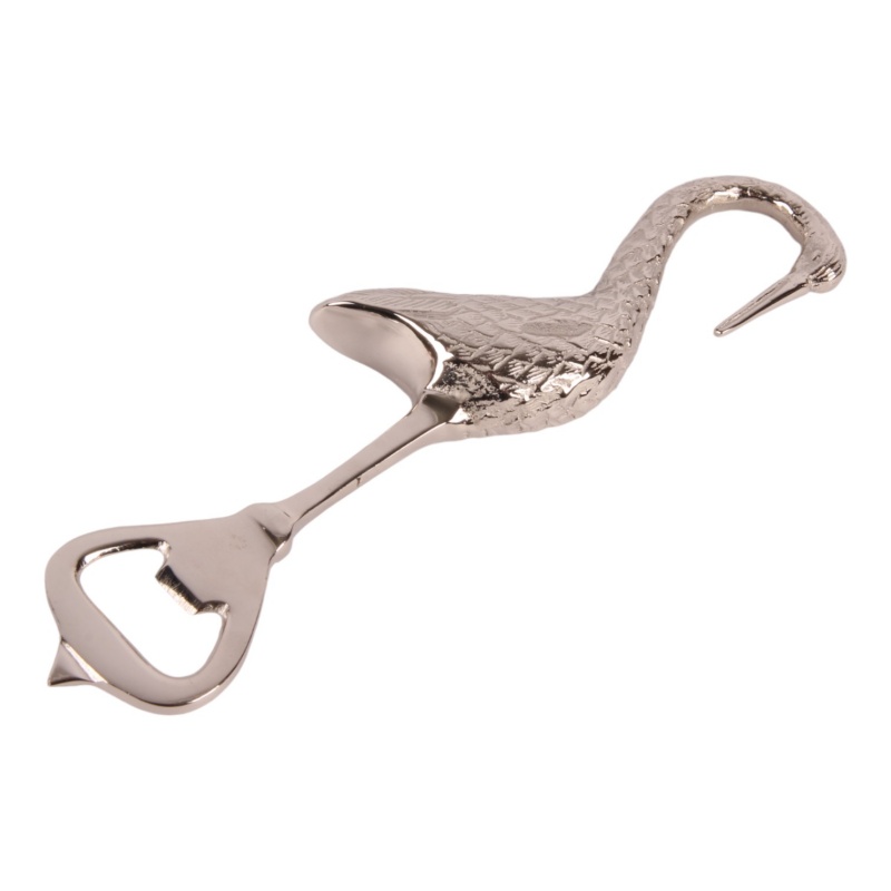 Flesopener Flamingo koper 17 cm
