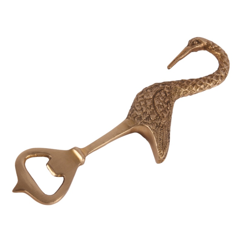 Flesopener Flamingo koper 17 cm