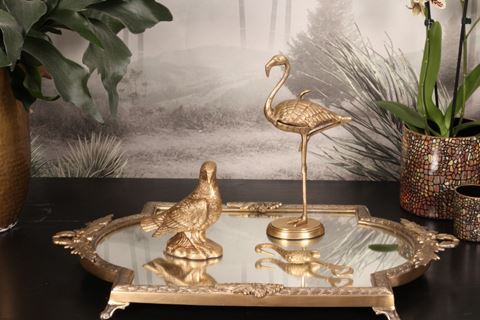 Flaschenöffner Flamingo Kupfer 17 cm