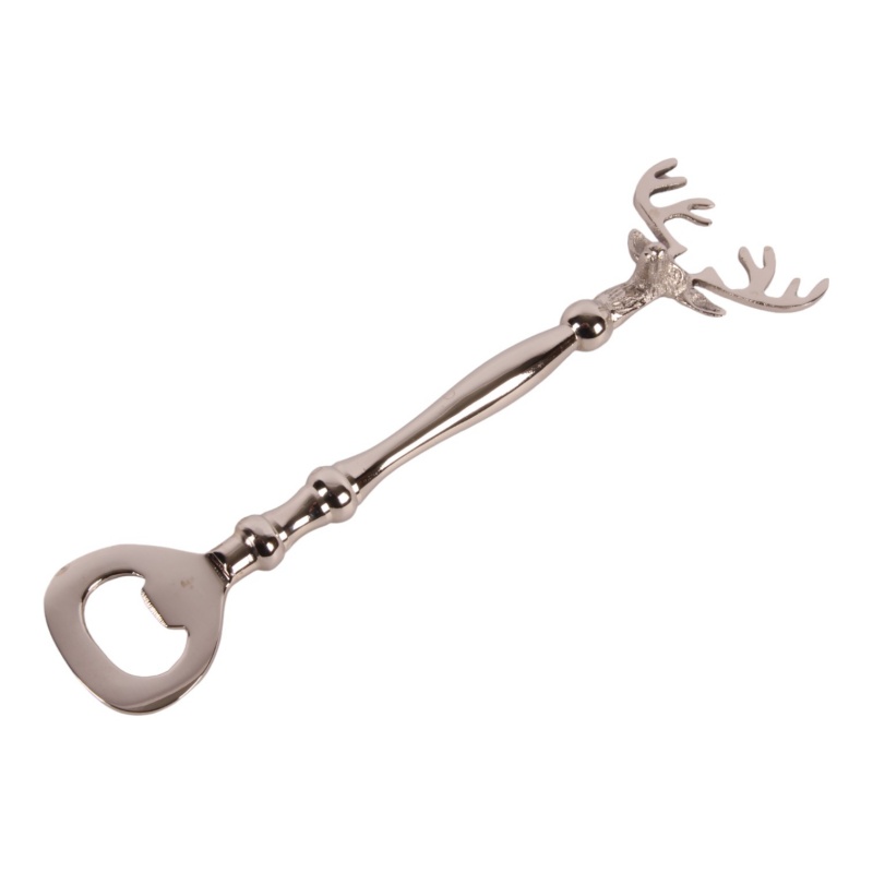Bottle opener Deer brass 22 cm