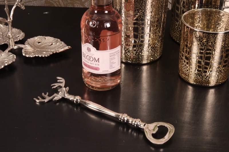 Bottle opener Deer brass 22 cm