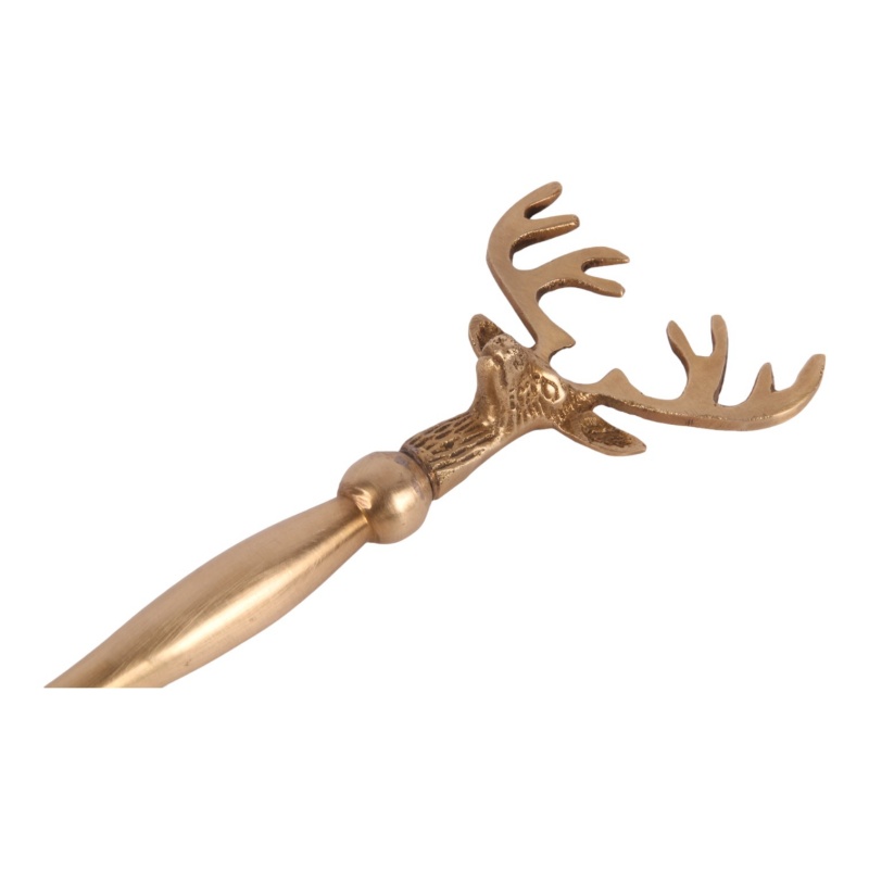 Bottle opener Deer brass 22 cm