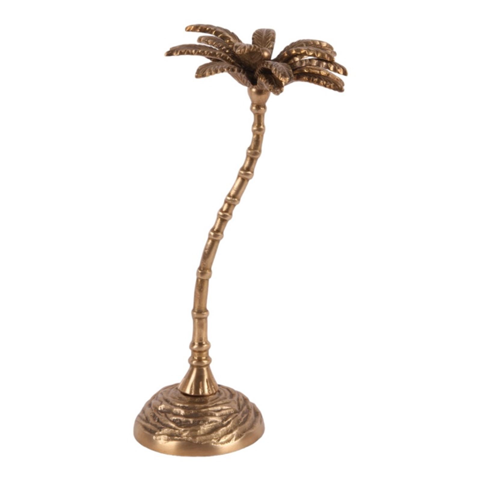 Deco Palm Tree brass 23.5 cm - Decoratieve objecten