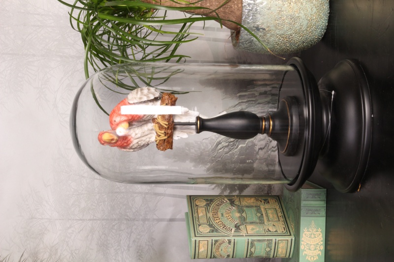 U-glas hout/resin 52 cm