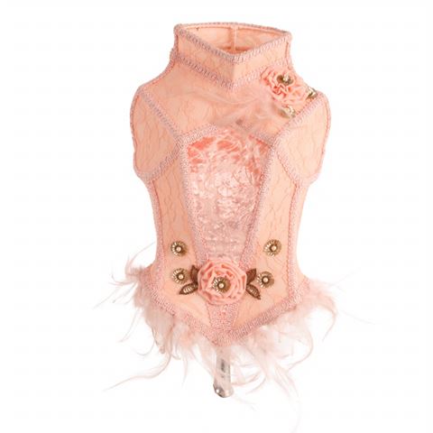 Lampshade Victorian 40 cm - Pink - Fabric