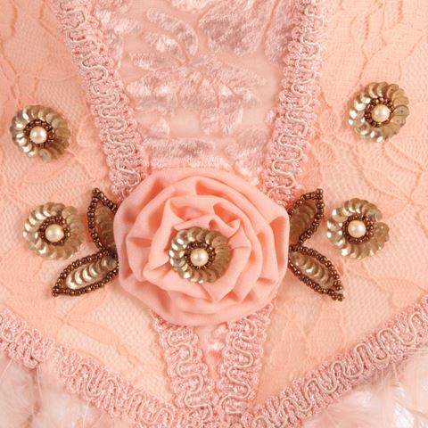 Lampshade Victorian 40 cm - Pink - Fabric