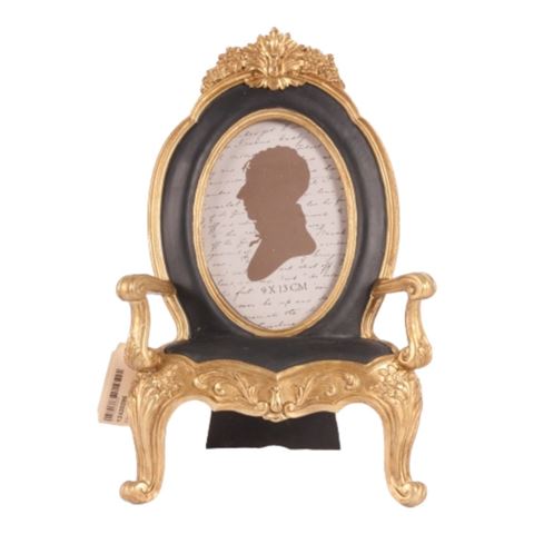 Fotolijst Stoel 9x13 cm - Zwart - Resin - Staand
