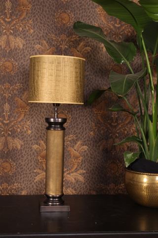 Tafellampvoet 62 cm - Zwart / Goud - Aluminium