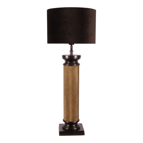 Tafellampvoet 62 cm - Zwart / Goud - Aluminium