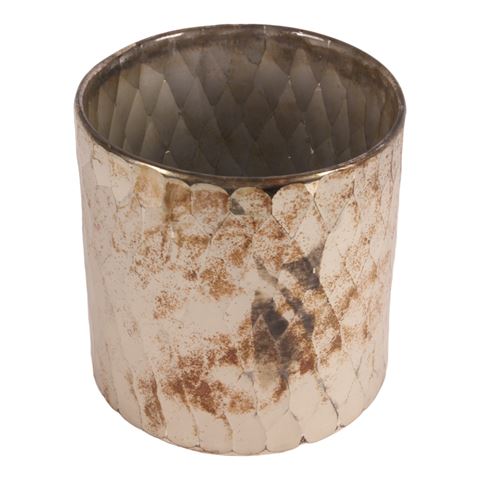 Tealight Holder 16 cm - Cream - Glass