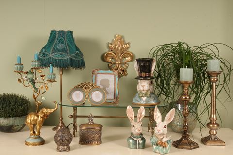 Decoratief Wandornament 32,7 cm - Goud - Resin