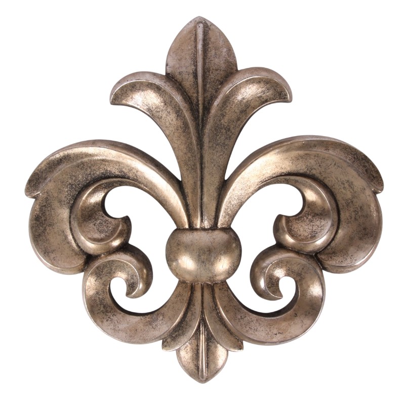 Decoratief Wandornament 46,5 cm - Zilver - Resin