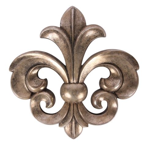 Decoratief Wandornament 46,5 cm - Zilver - Resin