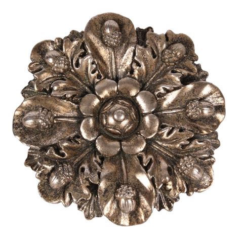 Decoratief Wandornament 15 cm - Zilver - Resin
