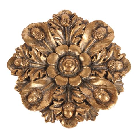 Decoratief Wandornament Bloem 15 cm - Goud - Resin