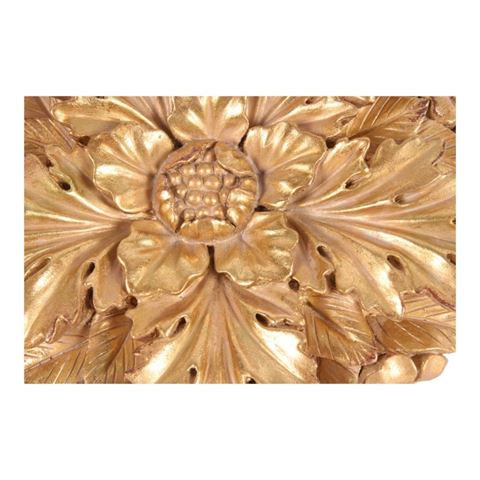Decoratief Wandornament Bloem 25,5 cm - Goud - Resin