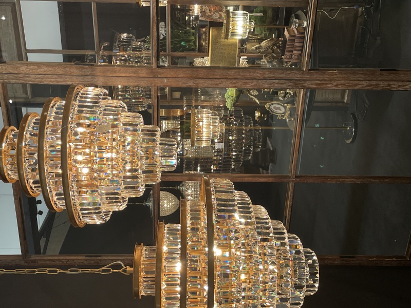 Chandelier Eliza 40 cm - Gold - Iron & Glass