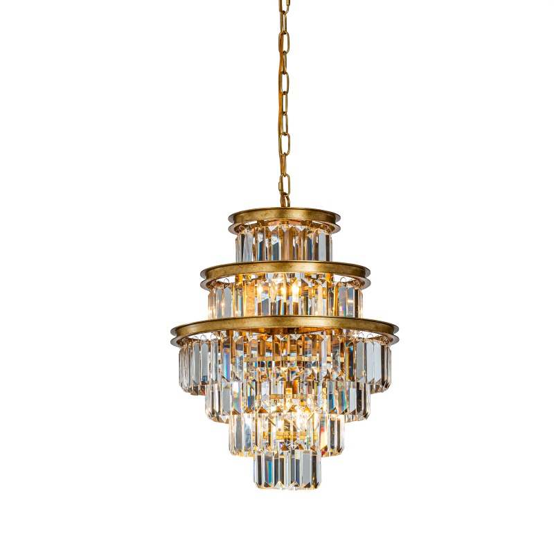 Chandelier Eliza 40 cm - Gold - Iron & Glass