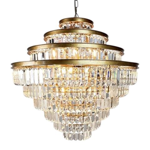 Chandelier Eliza 70 cm - Gold - Iron & Glass