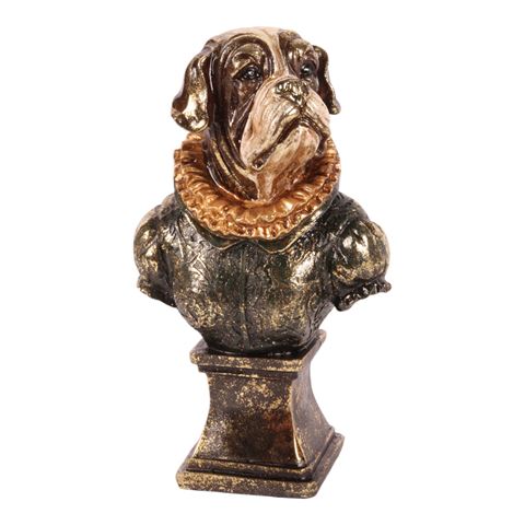 Dog bust resin 22 cm
