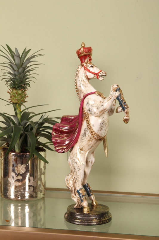 Paard 40 cm - Rood - Resin