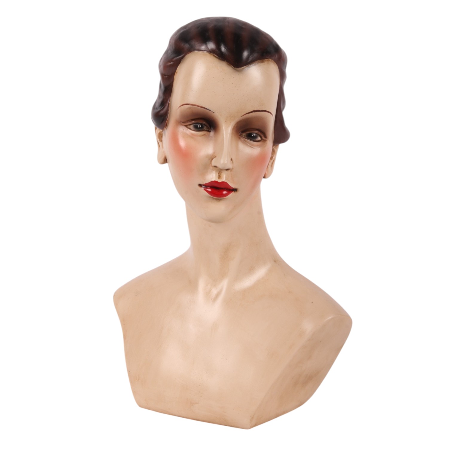 Buste Beeld Vrouw - 40 cm - Bruin Resin