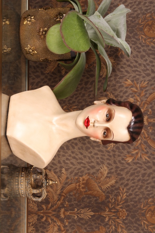 Buste Beeld Vrouw - 40 cm - Bruin Resin