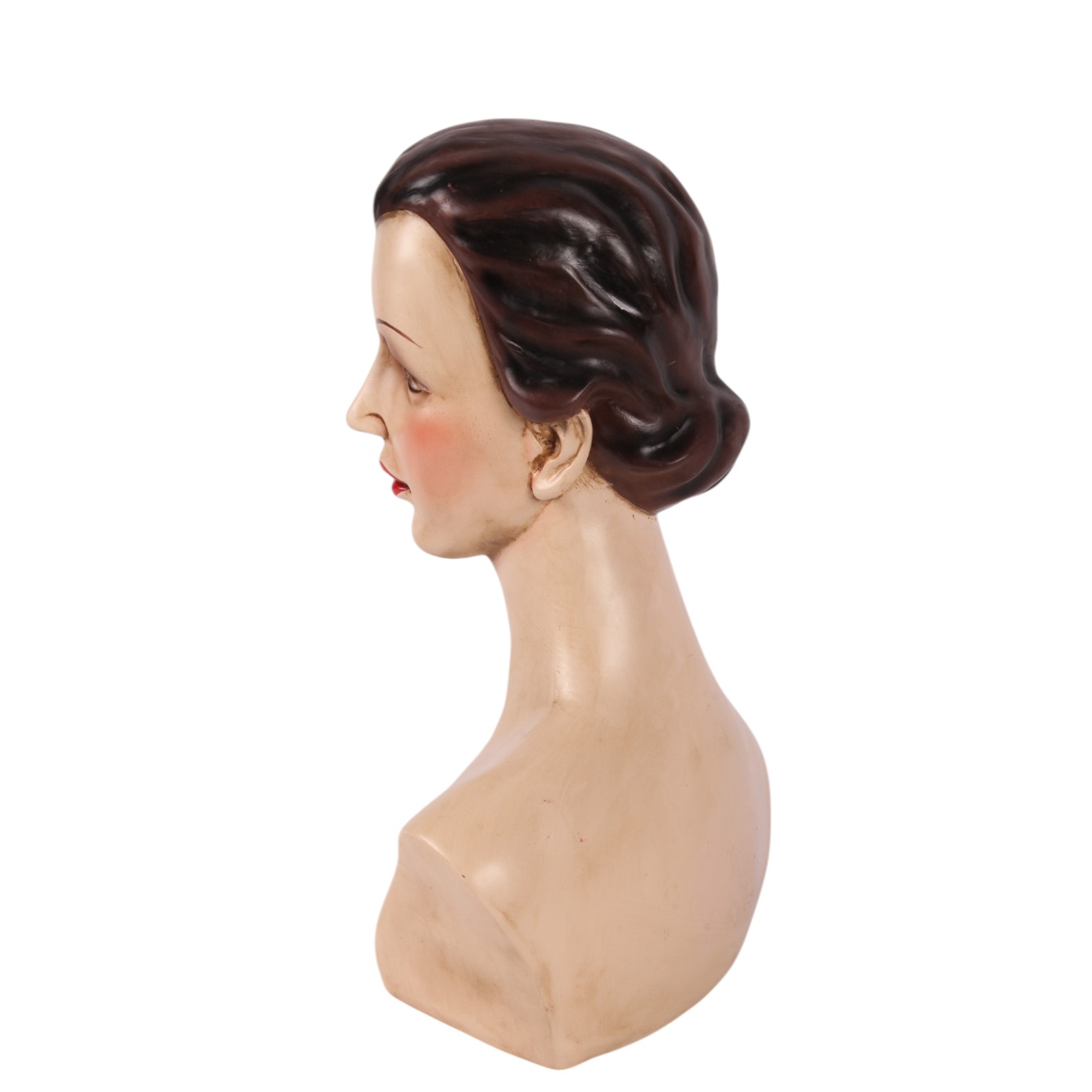 Buste Beeld Vrouw - 40 cm - Bruin Resin