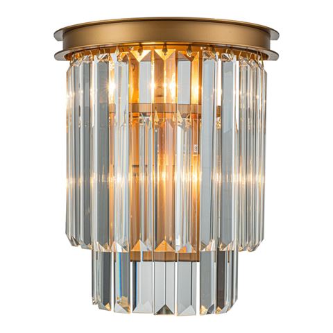 Wall Lamp Hilton 30 cm - Gold - Iron & Glass