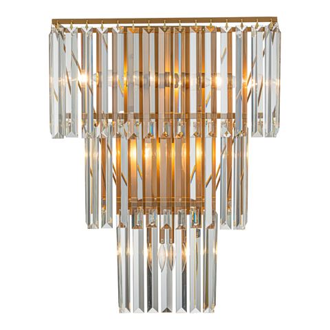 Wandlamp Hilton 56 cm - Goud - Ijzer & Glas