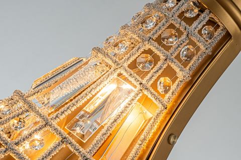 Wall Lamp Bombay 48 cm - Gold - Iron & Glass