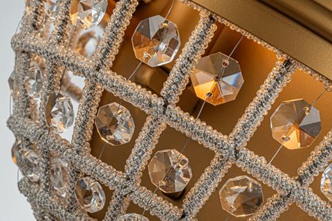 Wall Lamp Bombay 48 cm - Gold - Iron & Glass