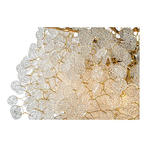 Chandelier Raindrop 40 cm - Gold - Glass