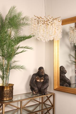 Chandelier Raindrop 60 cm - Gold - Iron & Glass
