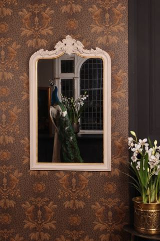 Spiegel muur hout 130x80 cm