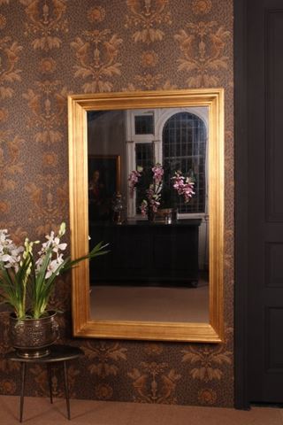 Spiegel muur hout 100x160 cm