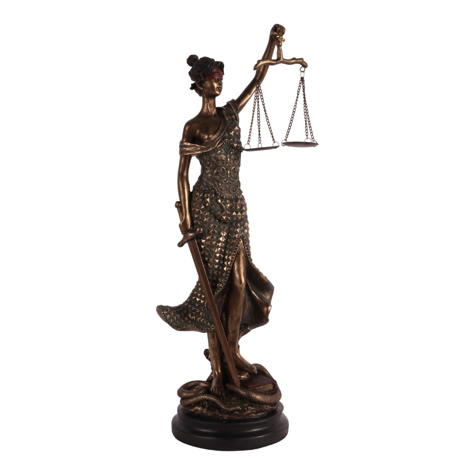 Justitia Figur 62 cm - Gold - Harz