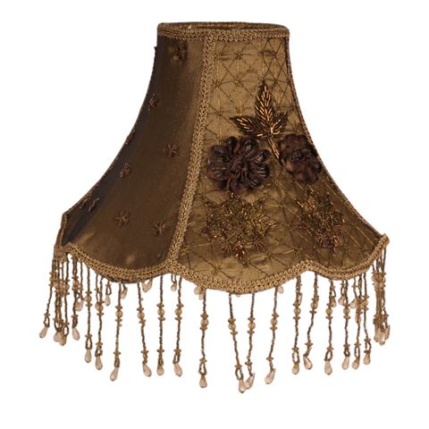 Lampshade Victorian 26 cm - Gold - Fabric