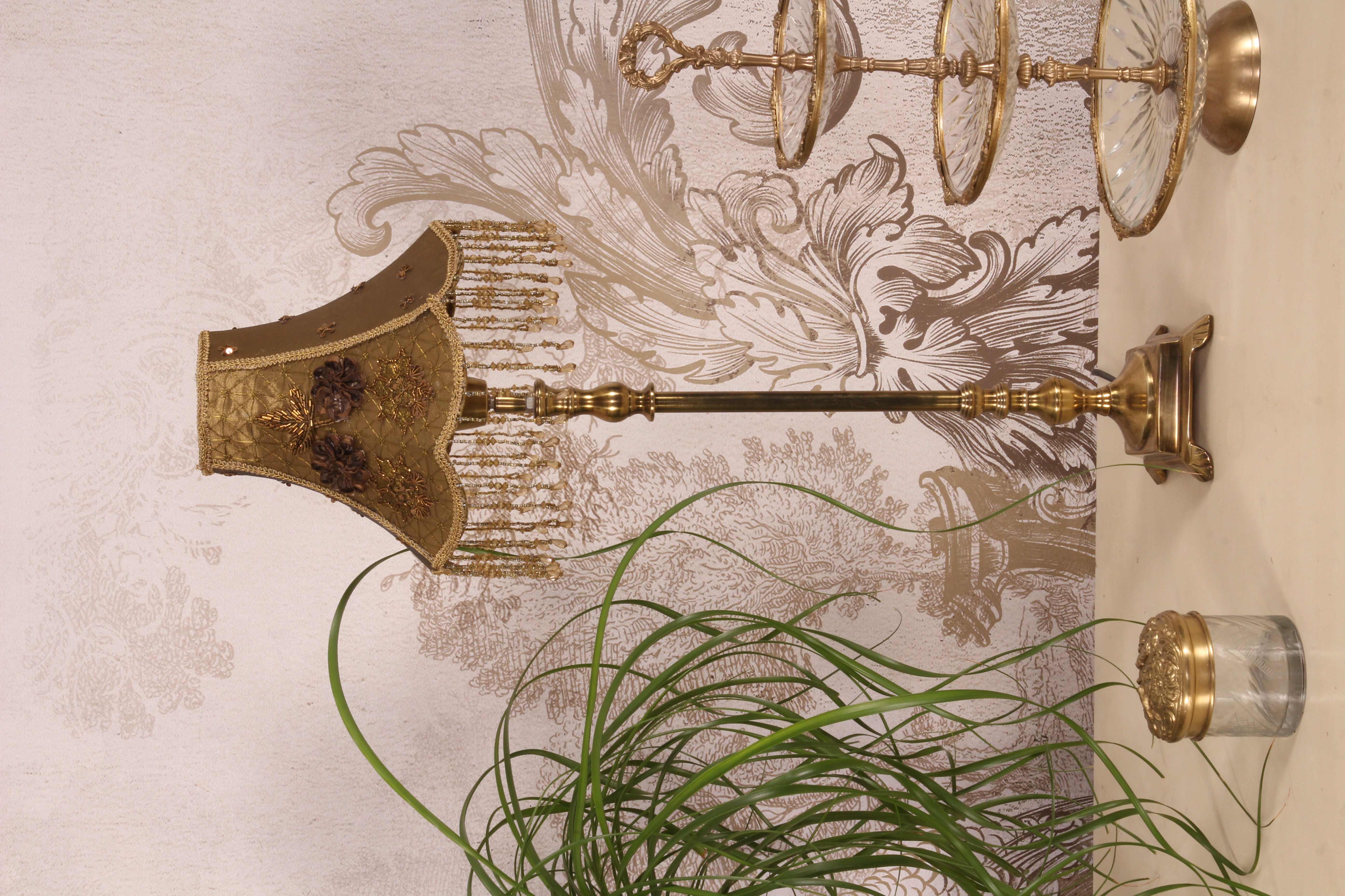 Lampshade Victorian 26 cm - Gold - Fabric