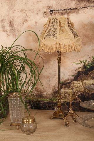 Lampshade Victorian 31 cm - Yellow - Fabric