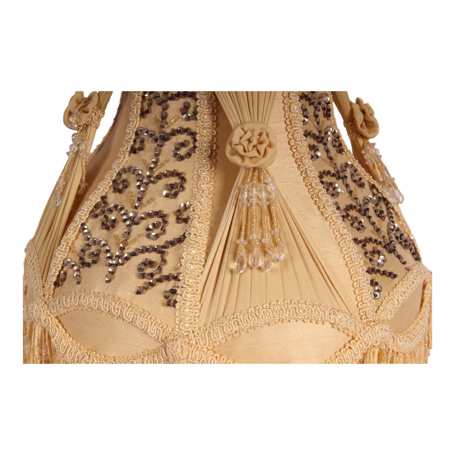 Lampenkap Victorian 31 cm - Geel - Stof