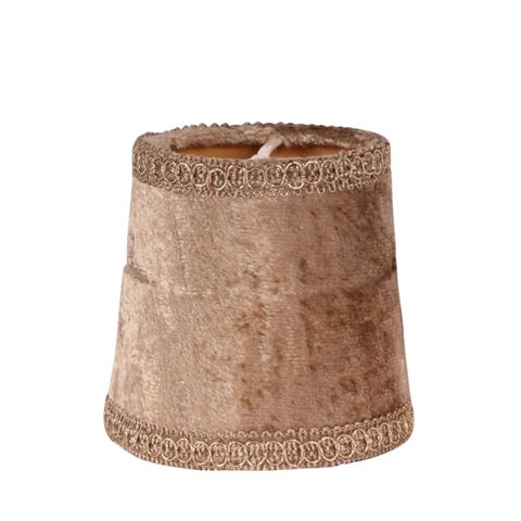 Lampenkap Victorian 8,5 cm - Klem - Beige - Stof