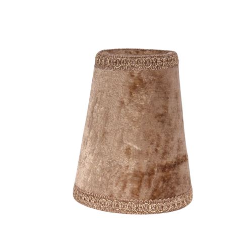 Abat-jour Victorian 10,5 cm - Clip-On - Beige - Tissu