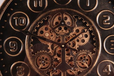 Wall Clock Stamford 46 cm - Black - Round - Metal