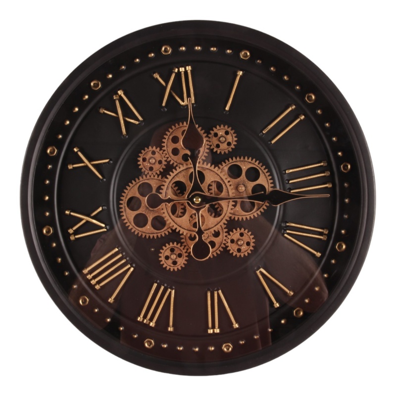 Wandklok Buffalo 40 cm - Zwart - Rond - Metaal